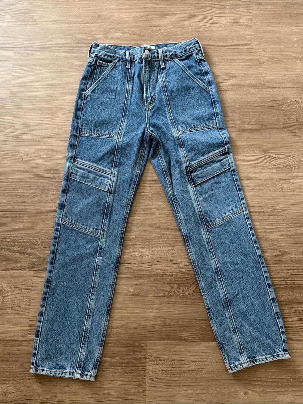 AGOLDE Cooper Cargo Jeans 25 Regulation High Rise Straight Leg